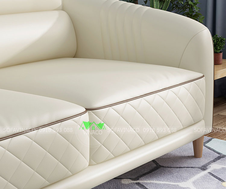 Chi tiết thiết kế của ghế sofa da